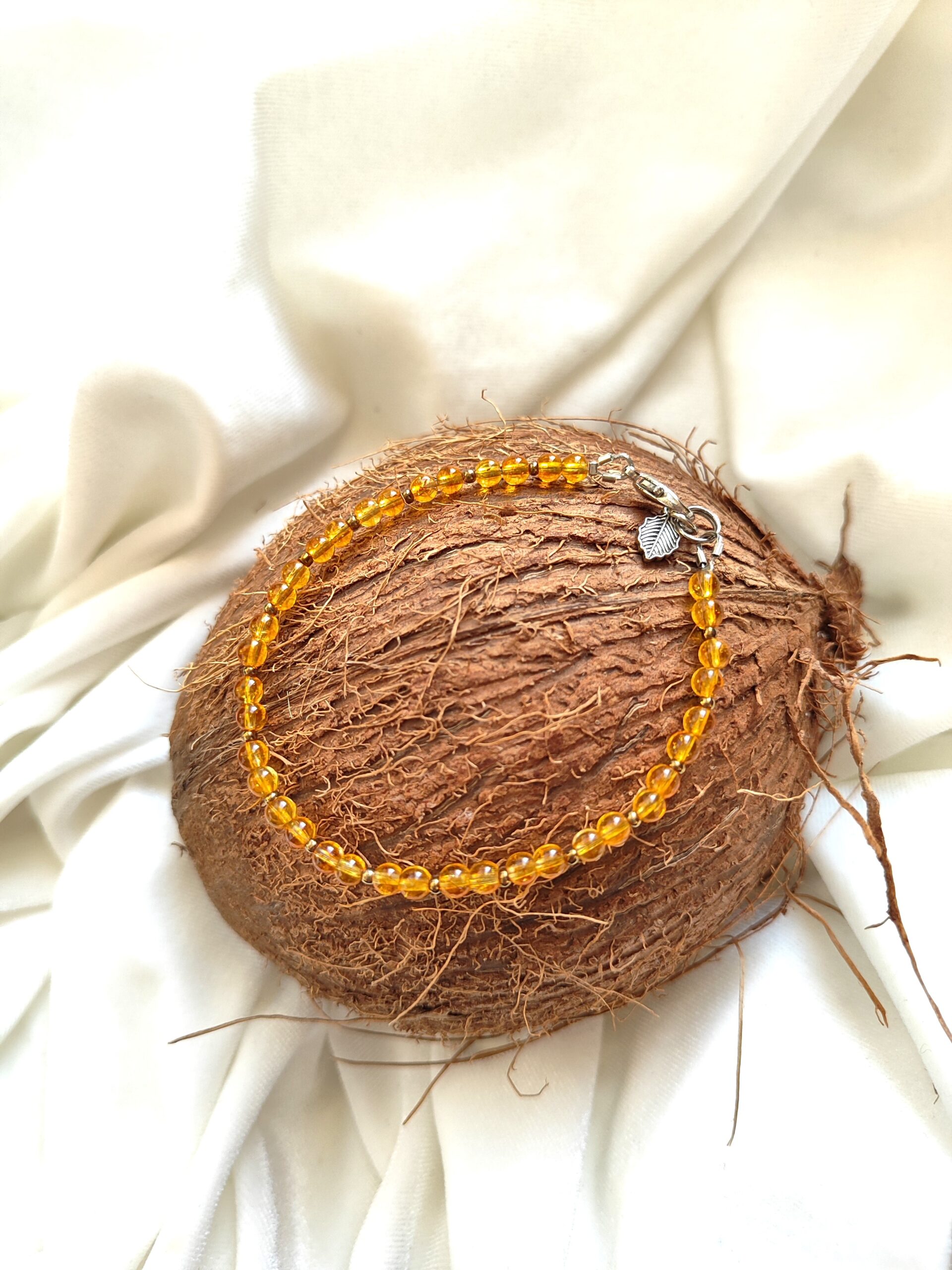 Smulki citrino apyrankė