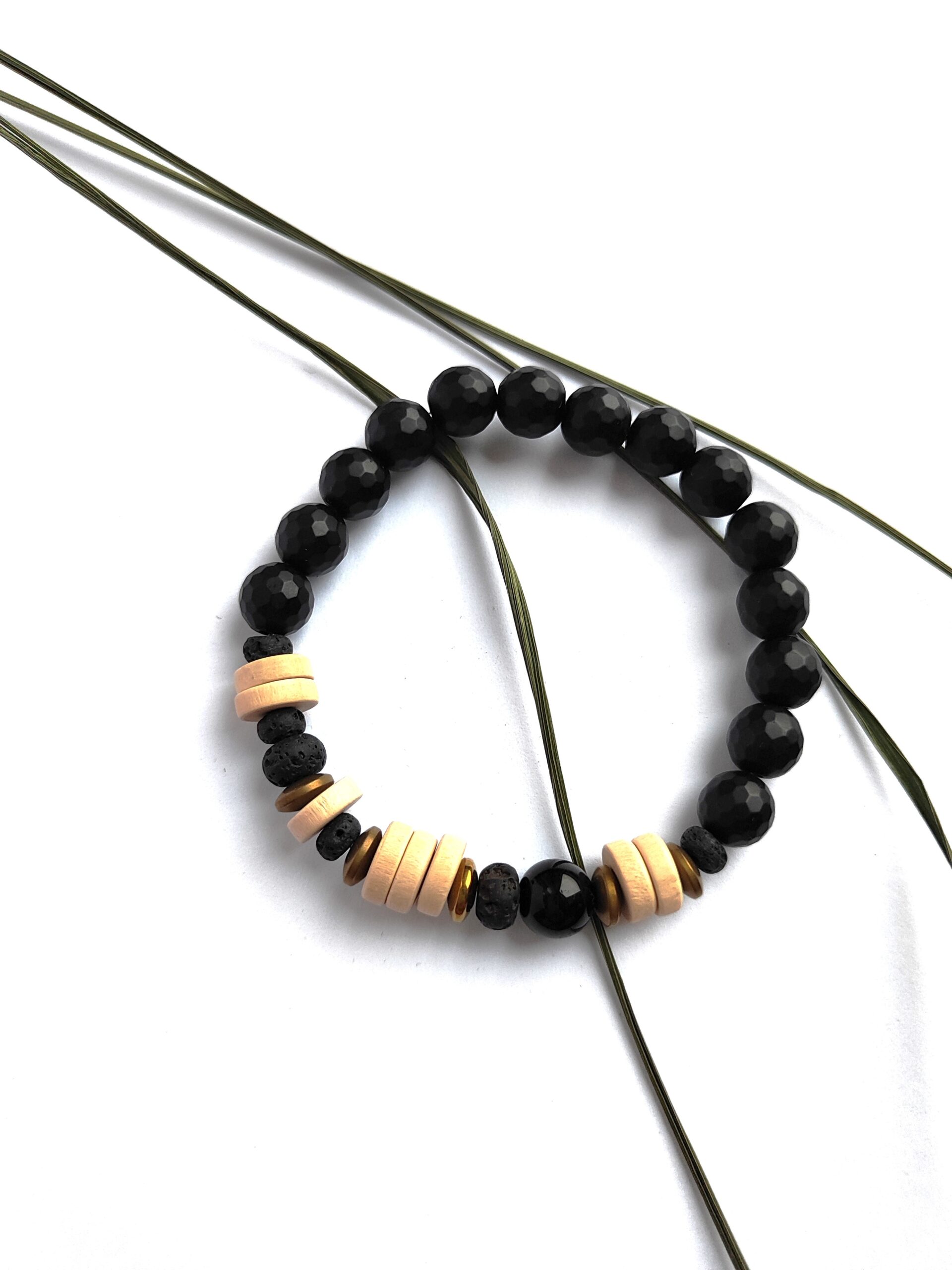 Vyriška onikso apyrankė