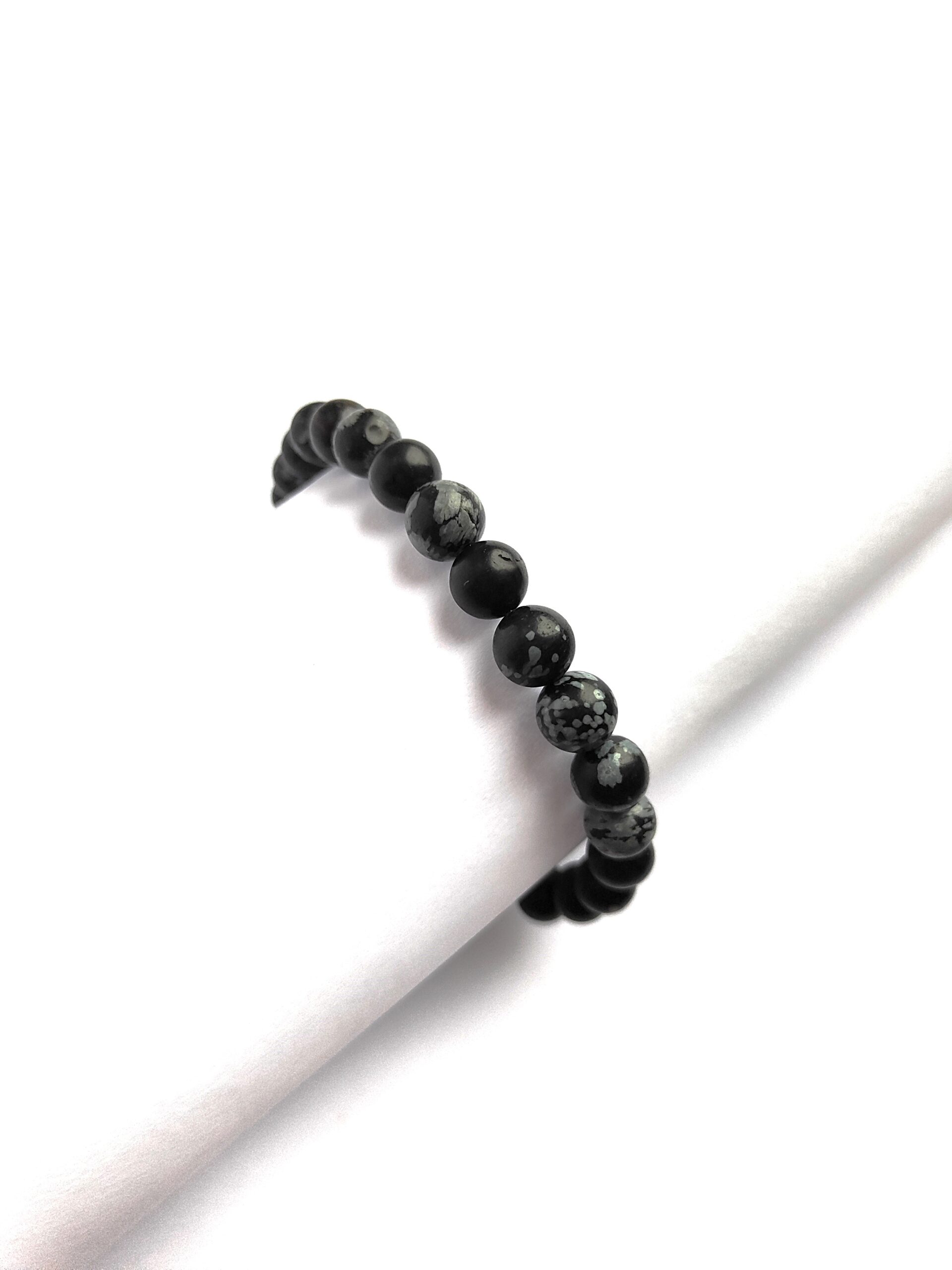 Snaiginio obsidiano apyrankė