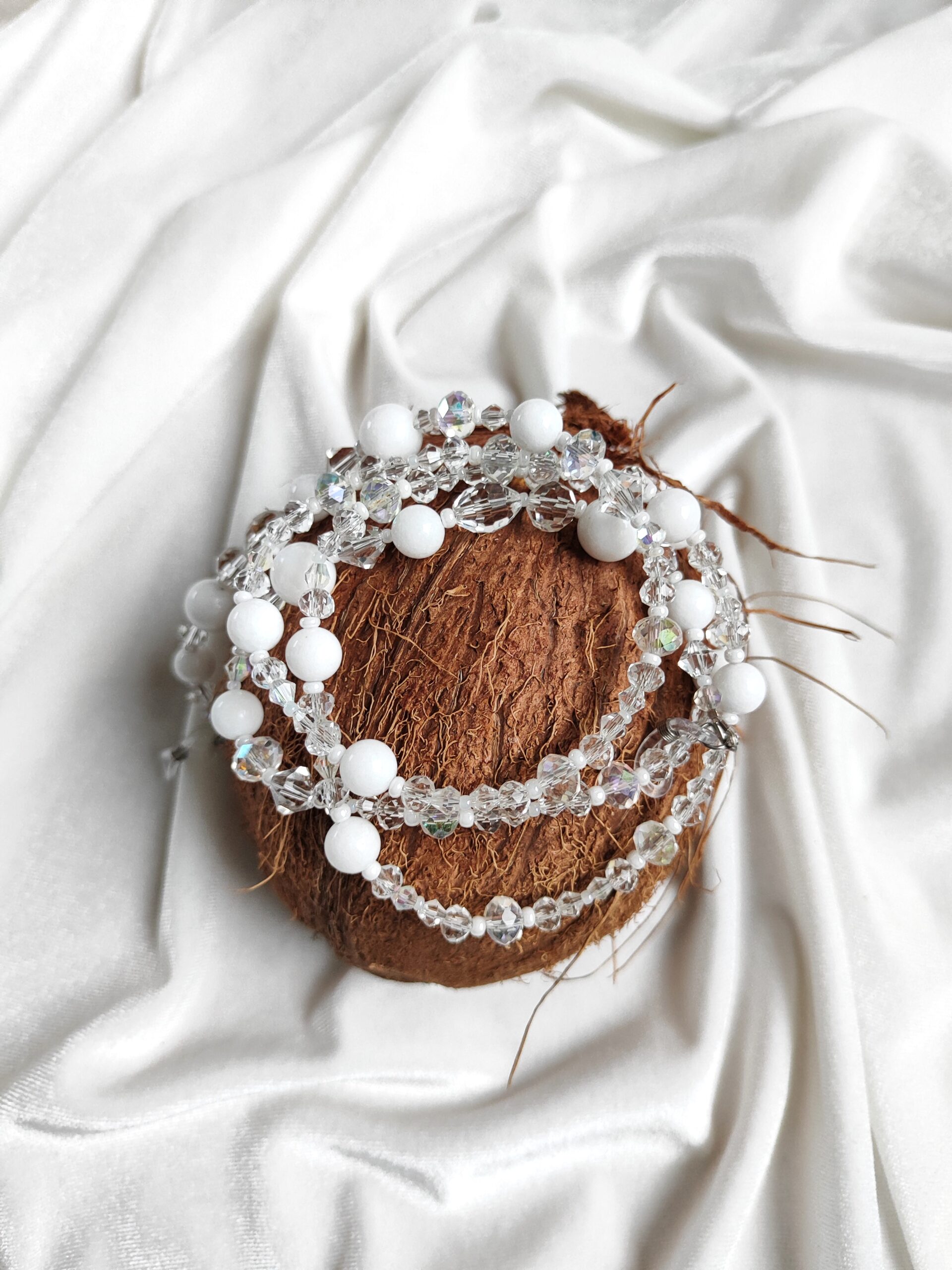 Stiklo kristalų akinių grandinėlė