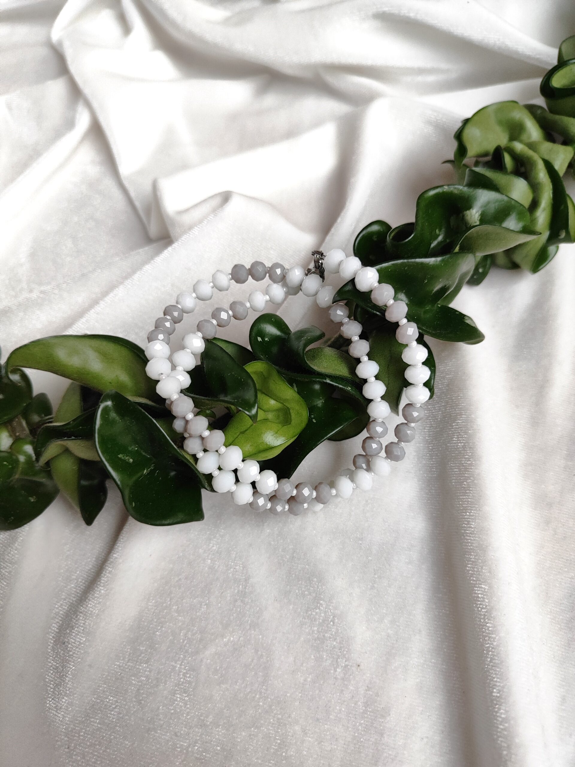 Stiklinių kristalų moteriškas vėrinukas