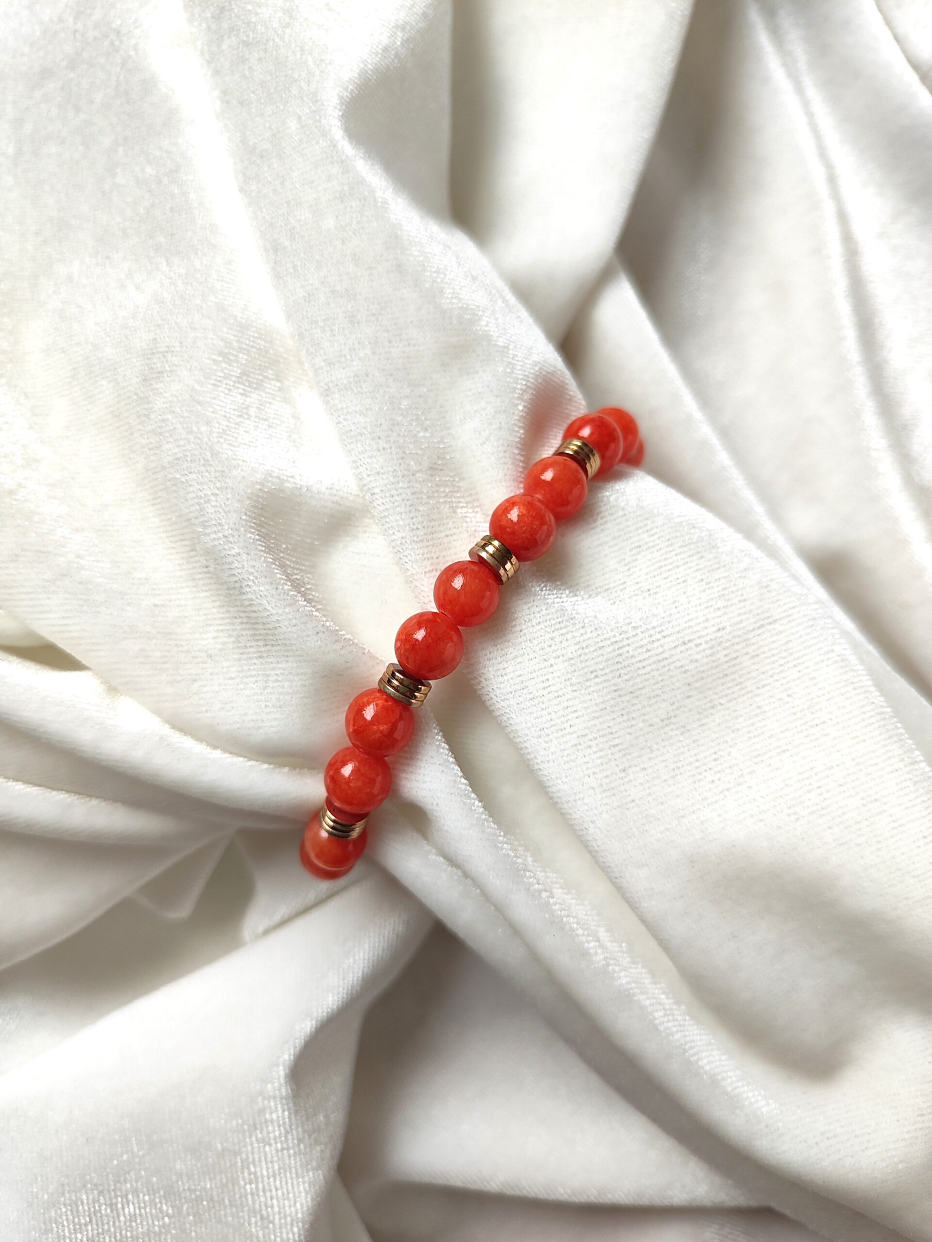 Oranžinio žadeito apyrankė