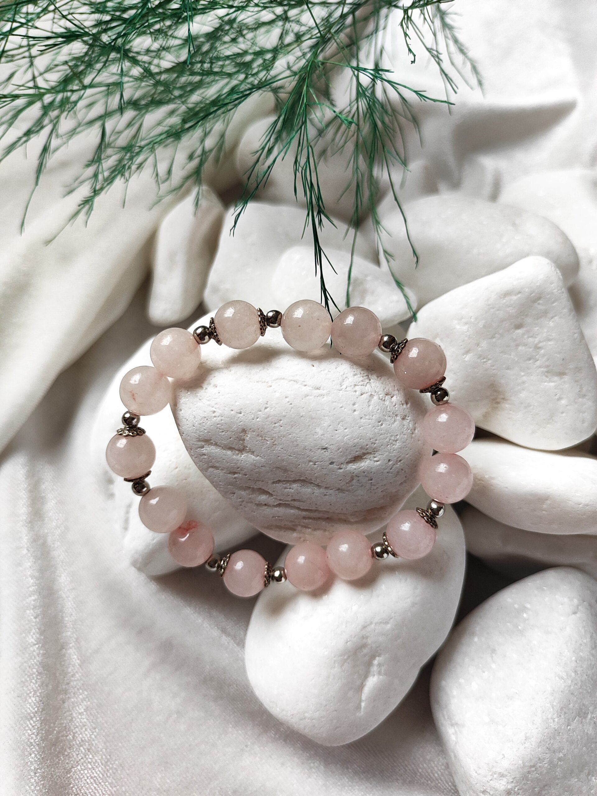 Rožinio kvarco apyrankė