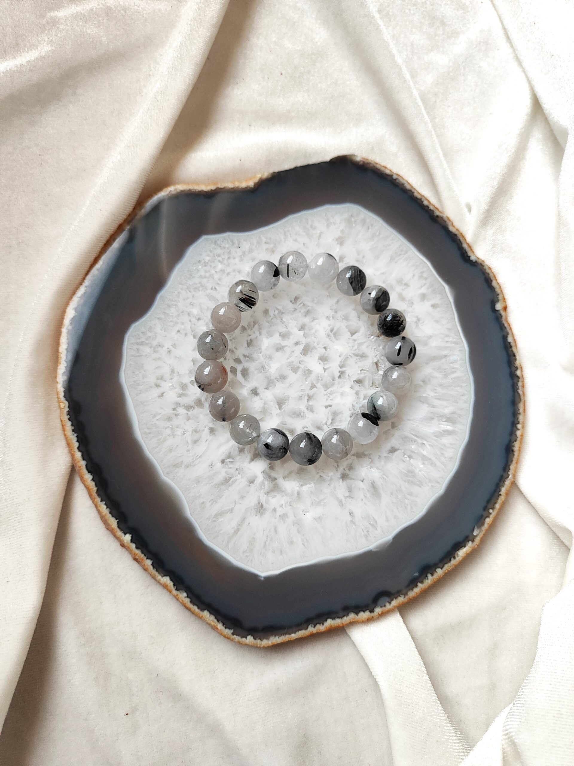 Turmalino kvarco apyrankė