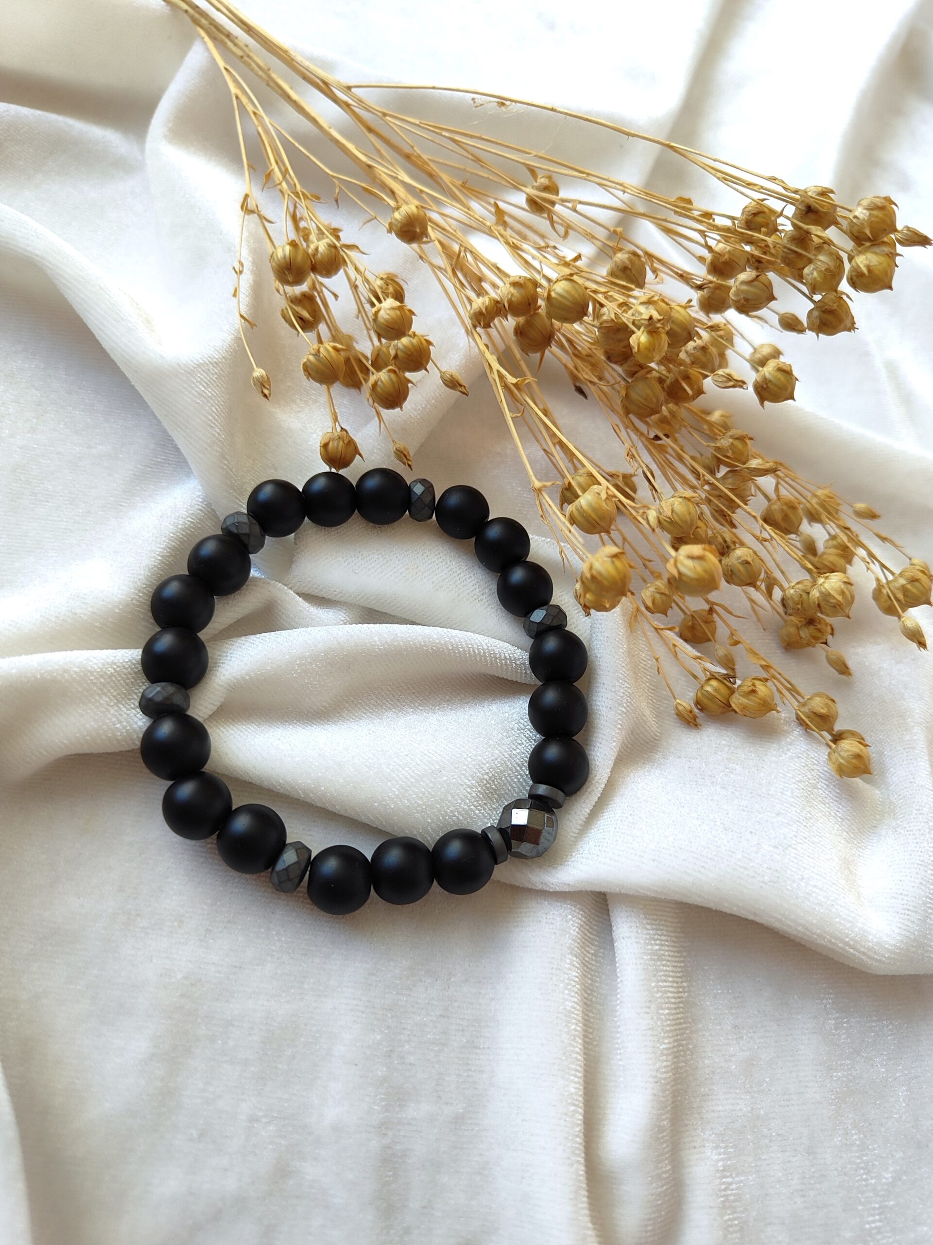 Vyriška onikso apyrankė